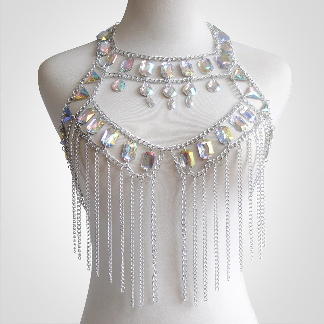 PartyGem | Neckholder-Top mit Diamanten