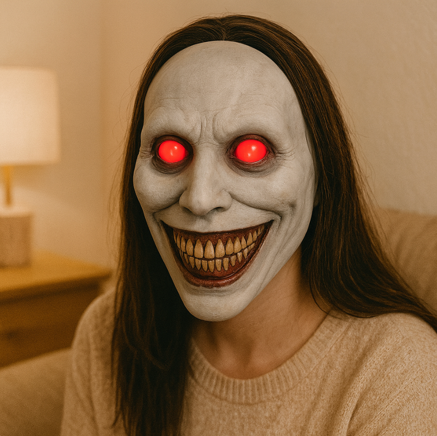 PhantomGlow | LED-Augen-Halloweenmaske