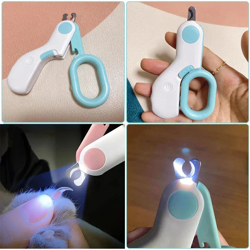 Professioneller Nagelknipser für Haustiere mit LED-Licht