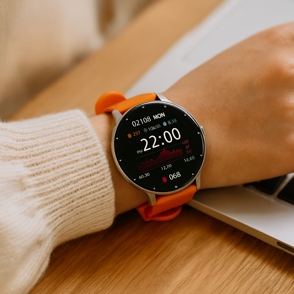 PulseSync | Cardio-Smartwatch mit Herzüberwachung, Anruf- und Nachrichtenbenachrichtigungen und ganztägigem Fitness-Tracking