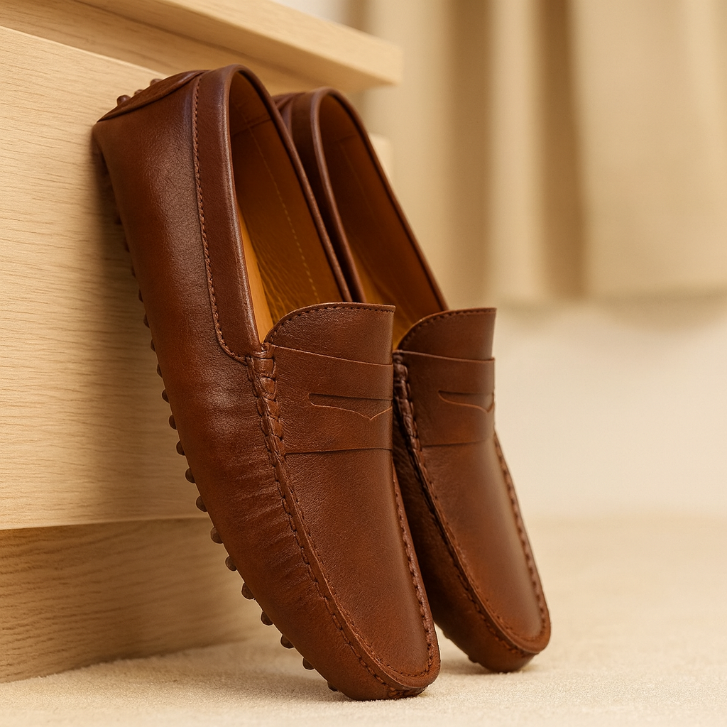 Ravaro | Herren-Loafer – Klassische Slipper zum Hineinschlüpfen