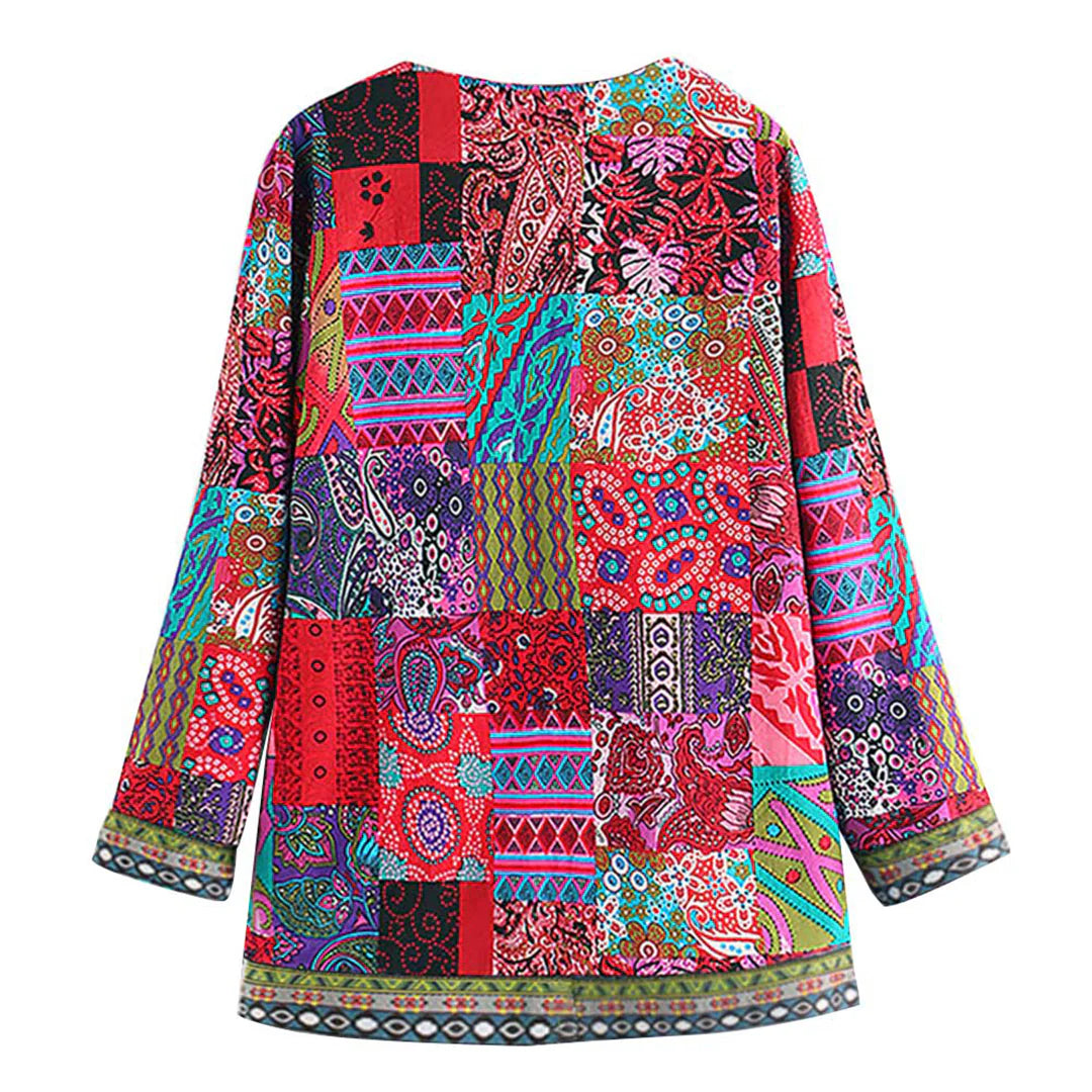 Alma – Klassische Strickjacke mit Rundhalsausschnitt und Offener Vorderseite