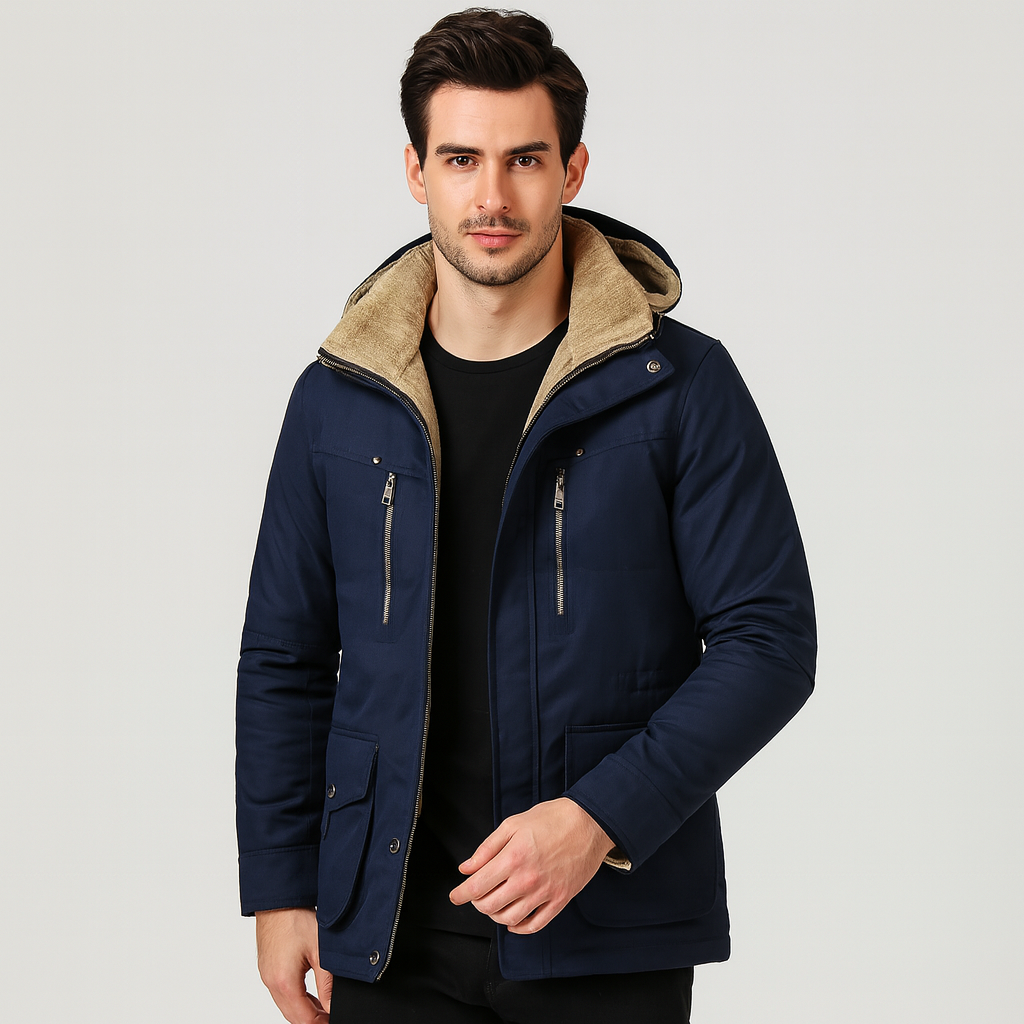 Renlor | Warme Winterjacke mit Kapuze