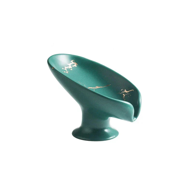 LuxeLeaf - Elegante blattformede Seifenschale für das Badezimmer