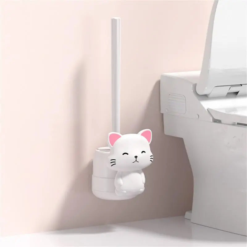 PurrfectClean - WC-Bürste und Halter mit Katzenthema