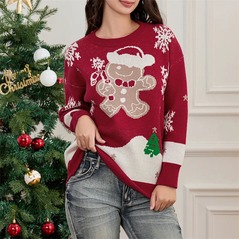 Ella-Pullover mit Lebkuchen-Print