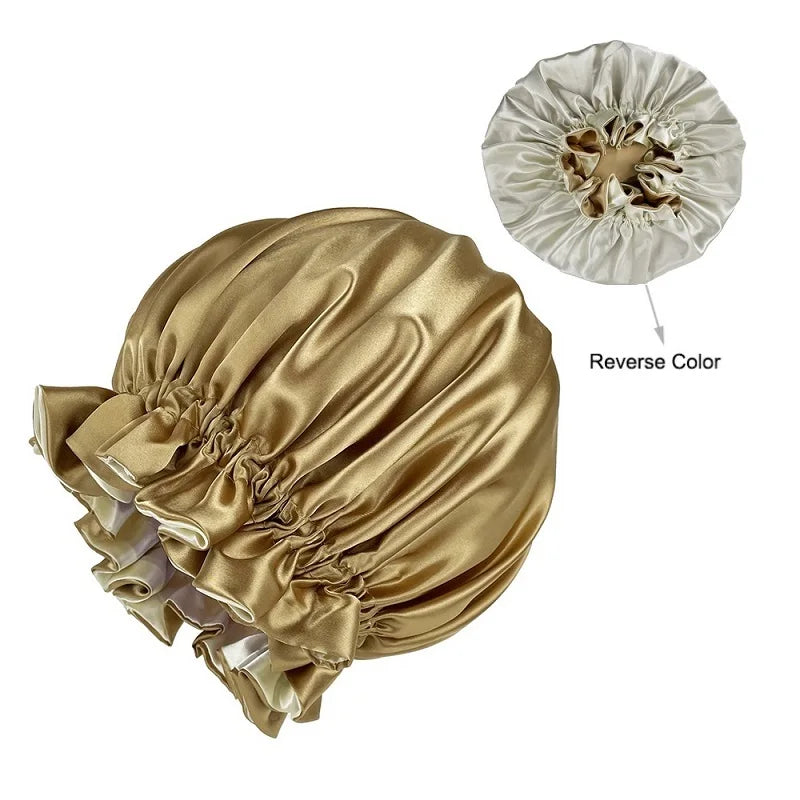 Helen - Stilvolle Satin Schlafhaube