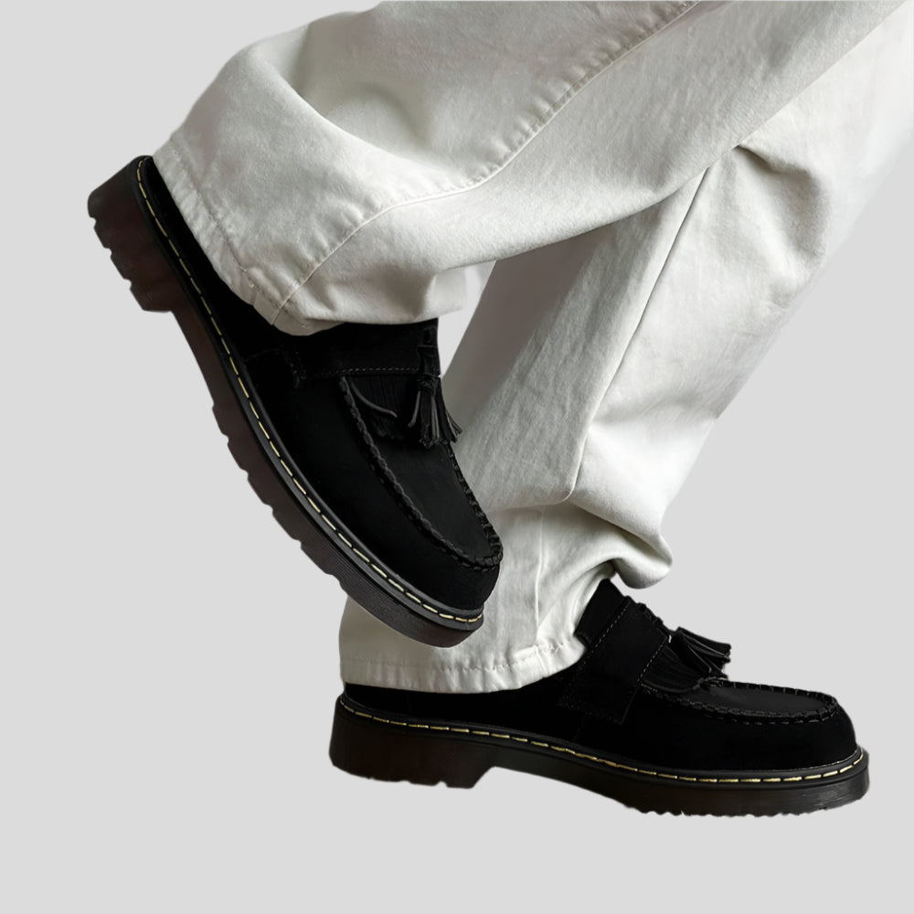 Velano Herren-Loafers mit Quasten aus Wildleder – Klassische Slipper-Eleganz