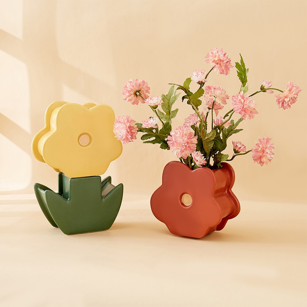 Nordic Bloom Vase – Lebendiges dekoratives Highlight