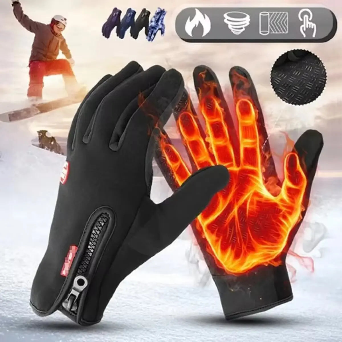 Touchscreen Winterhandschuhe – Warme Handschuhe für Radfahren, Fahren & Outdoor-Nutzung