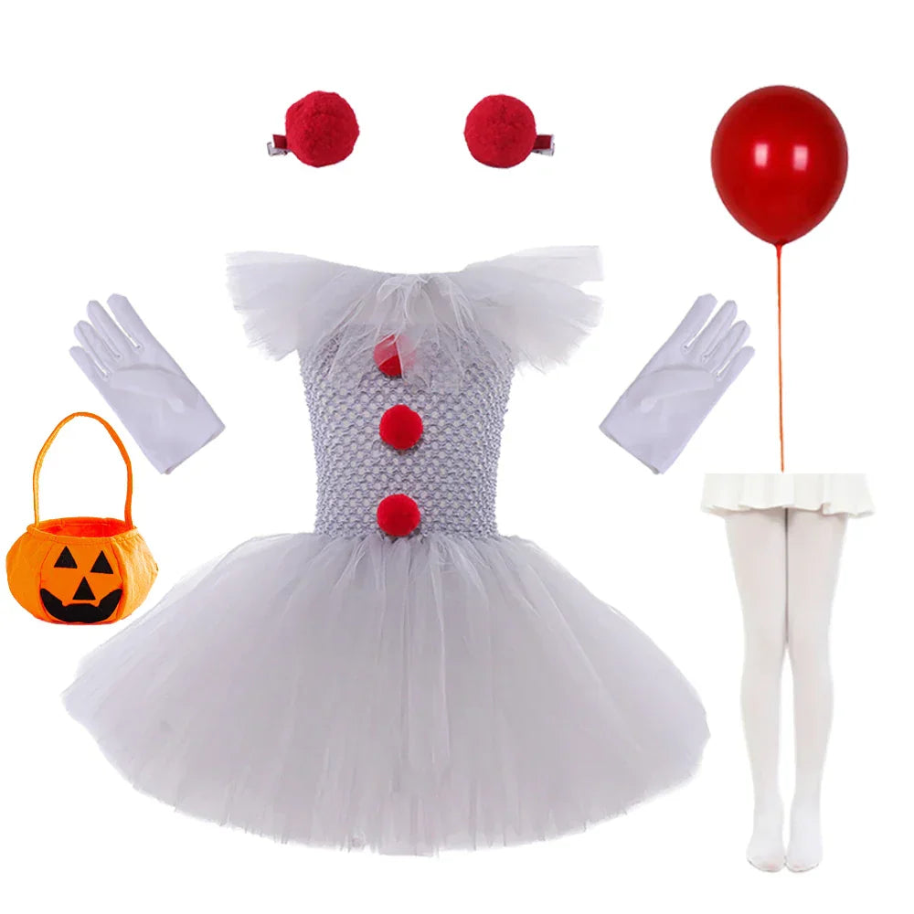 Charlotte Gruseliger Clown Tutu Kleid