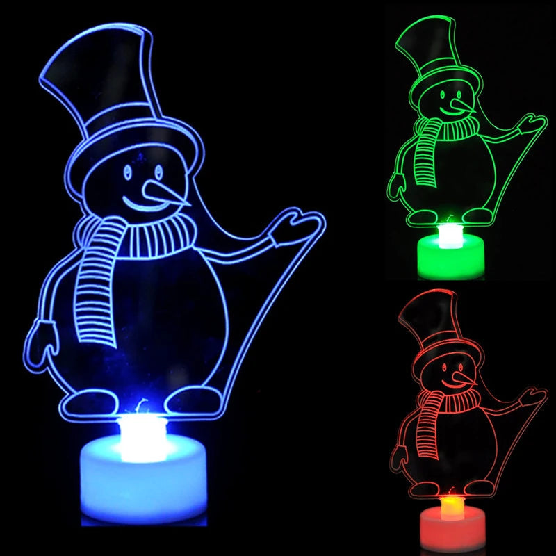 FrostyGlow - farbenfrohe LED-Schneemannlichter