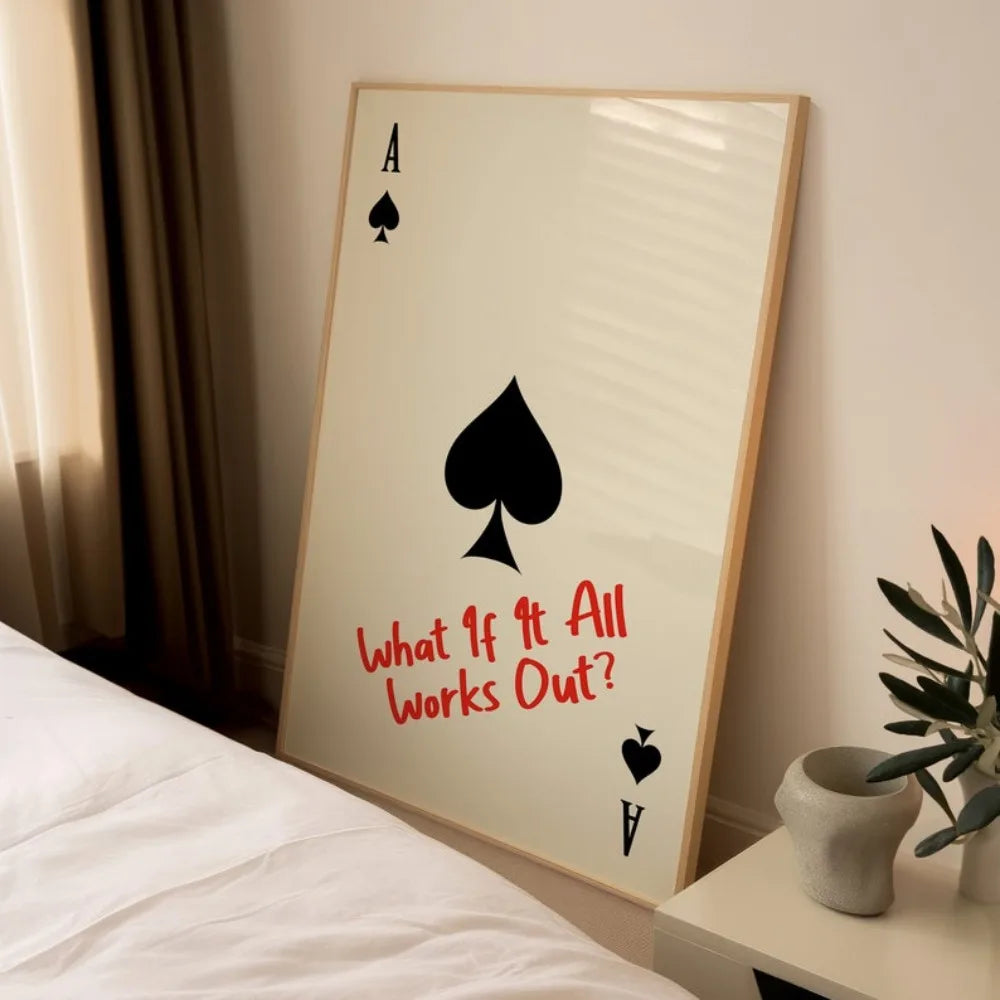 AceOptimism - Minimalistisches Motivationsplakat