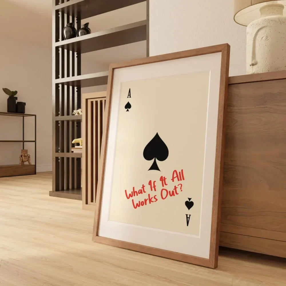 AceOptimism - Minimalistisches Motivationsplakat