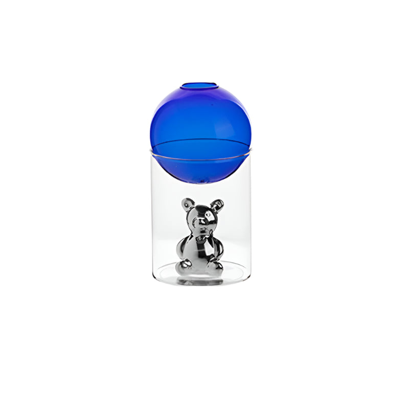 BearBliss - Dekoratives Glasvasen-Set mit niedlichen Bärenfiguren