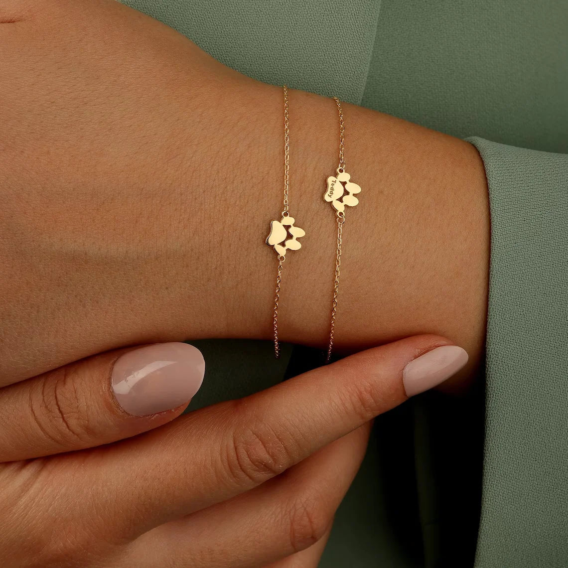 PawPrint Verstellbares Charms-Armband
