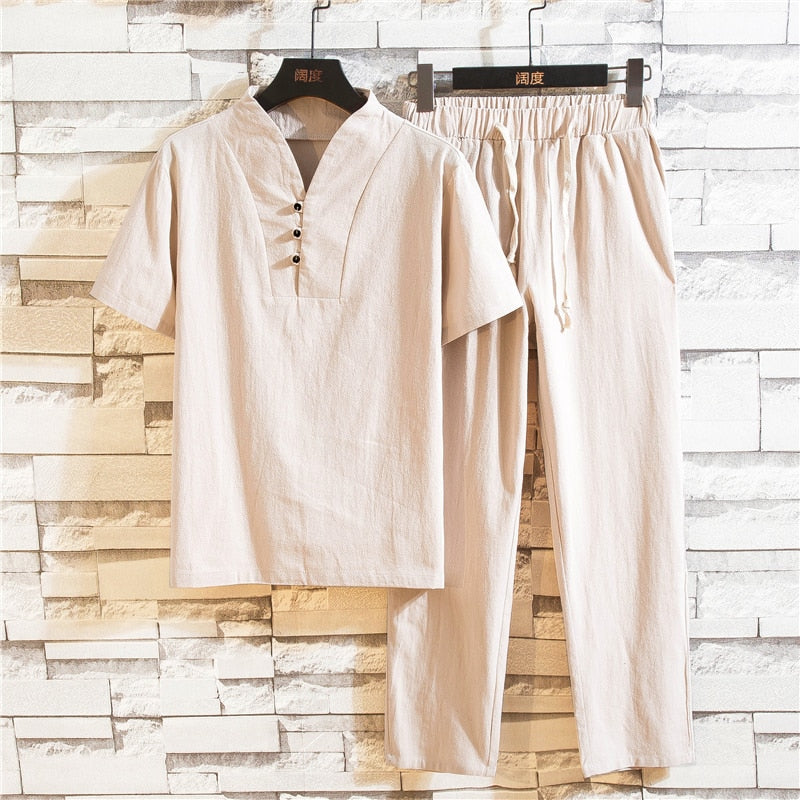 Noah - Sommerchic Kleidungsset aus Leinen
