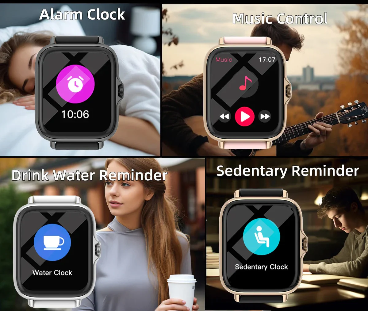 Smartwatch mit Anruf- und Schlafmonitor
