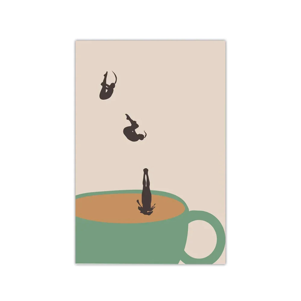 MugDive - Fantasievolle Kunstplakate inspiriert von Kaffee
