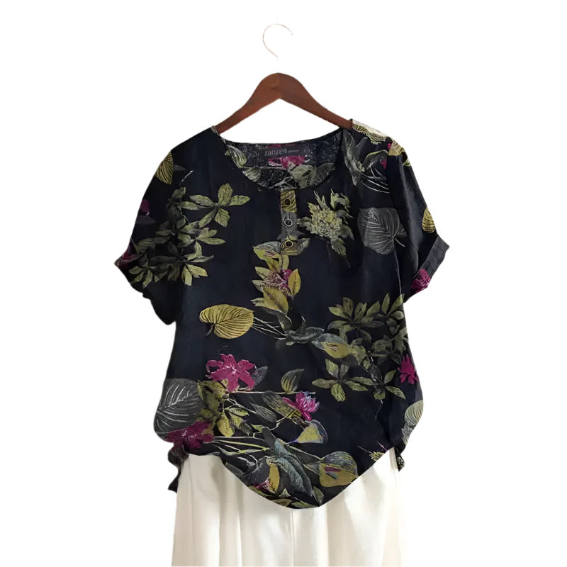Elora - Elegantes Hemd mit Blumenmuster für Frauen