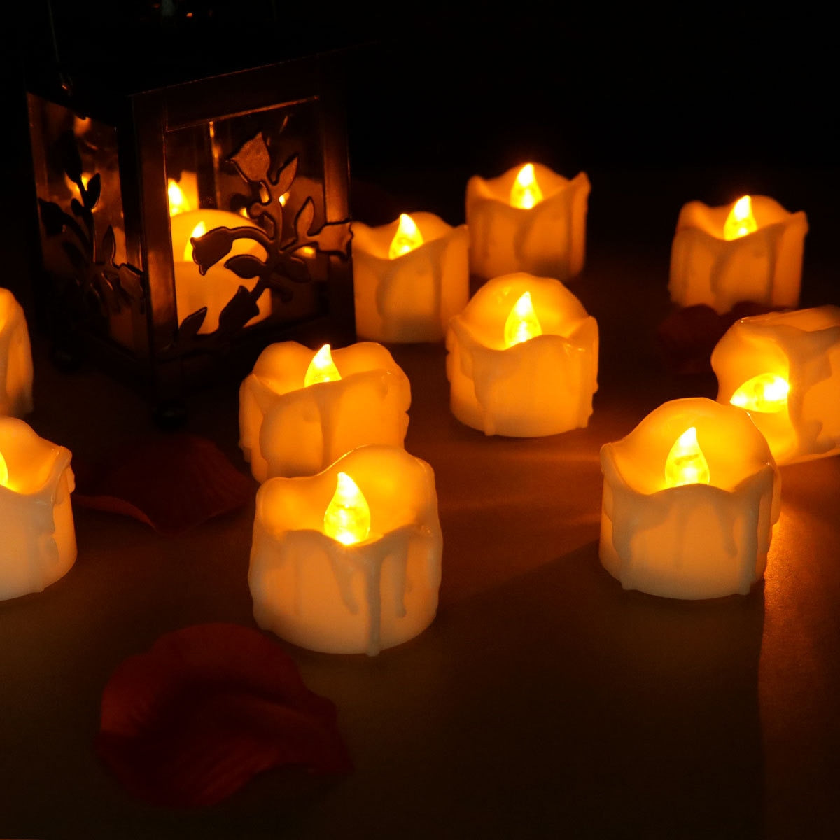 GlowEase LED Teelichter mit Fernbedienung