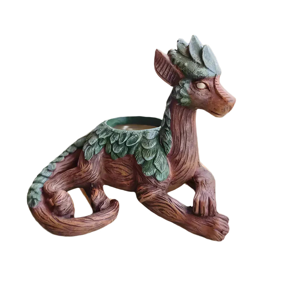 WhimsiDragon Sukkulentpflanzkasten mit verspieltem Fantasiedesign