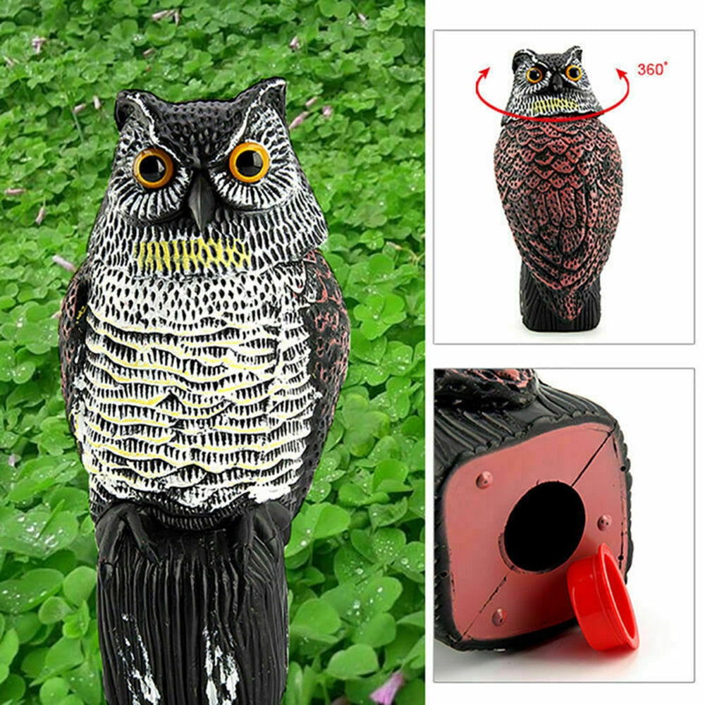 EulenWächter - Realistische Uhu Außen Vogel Dekoration