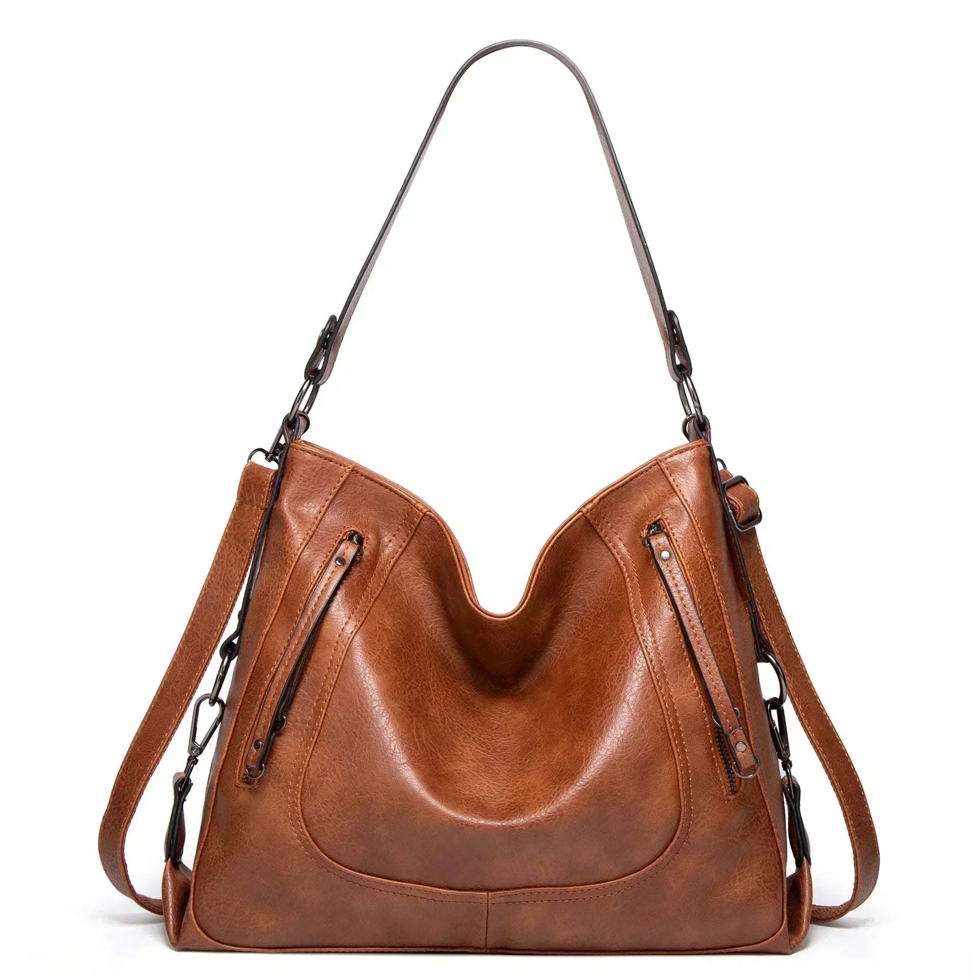 Miriam - Geräumige Hobo-Schultertasche mit Reißverschluss