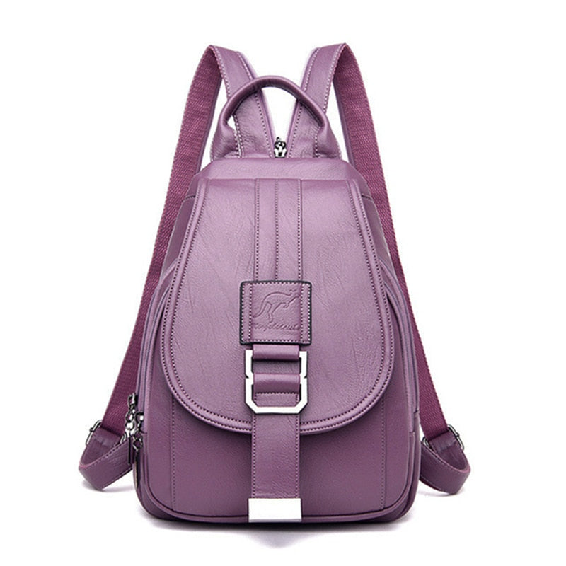 Beatrice - Stilvolle und vielseitige Rucksack mit Klappverschluss