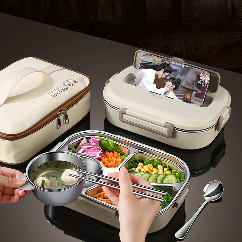HeatMate - Lunchbox-Set aus rostfreiem Stahl