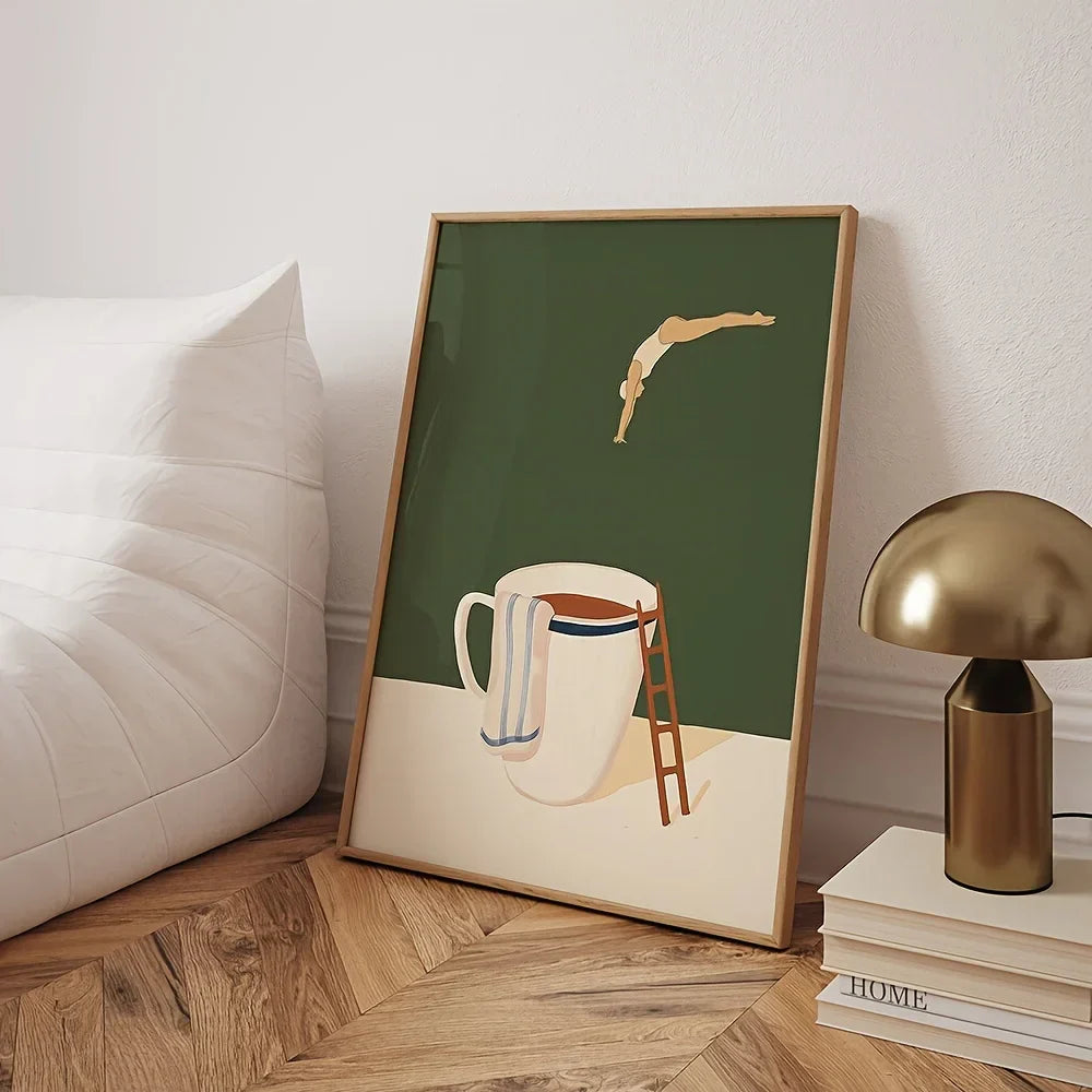 MugDive - Fantasievolle Kunstplakate inspiriert von Kaffee