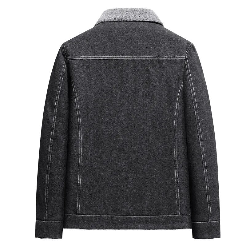 Vincent - Heritage Sherpa-Futter Denimjacke für Männer
