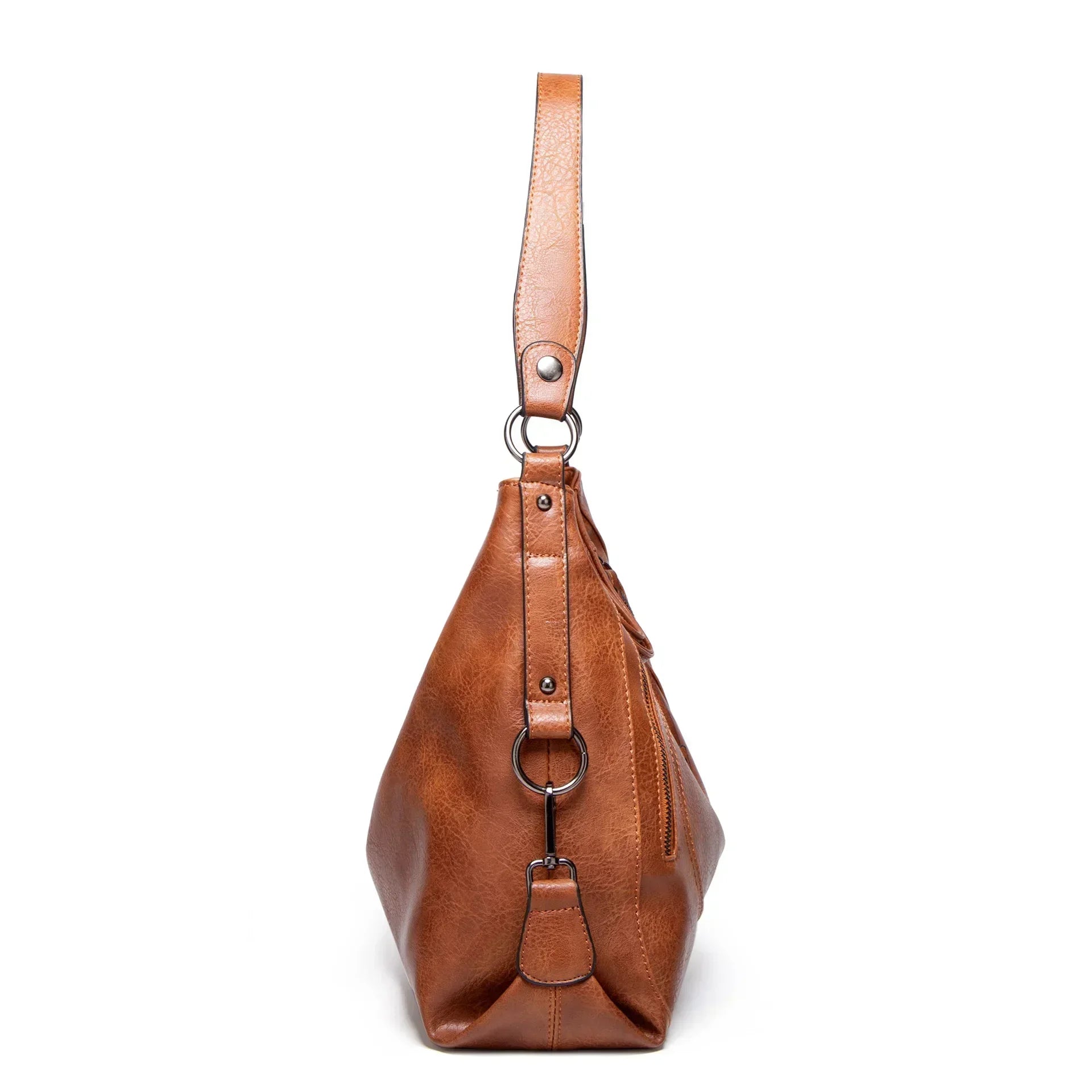 Miriam - Geräumige Hobo-Schultertasche mit Reißverschluss
