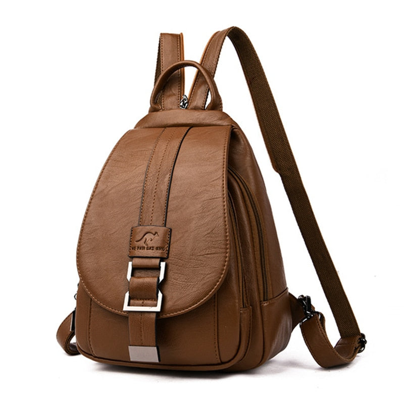 Beatrice - Stilvolle und vielseitige Rucksack mit Klappverschluss