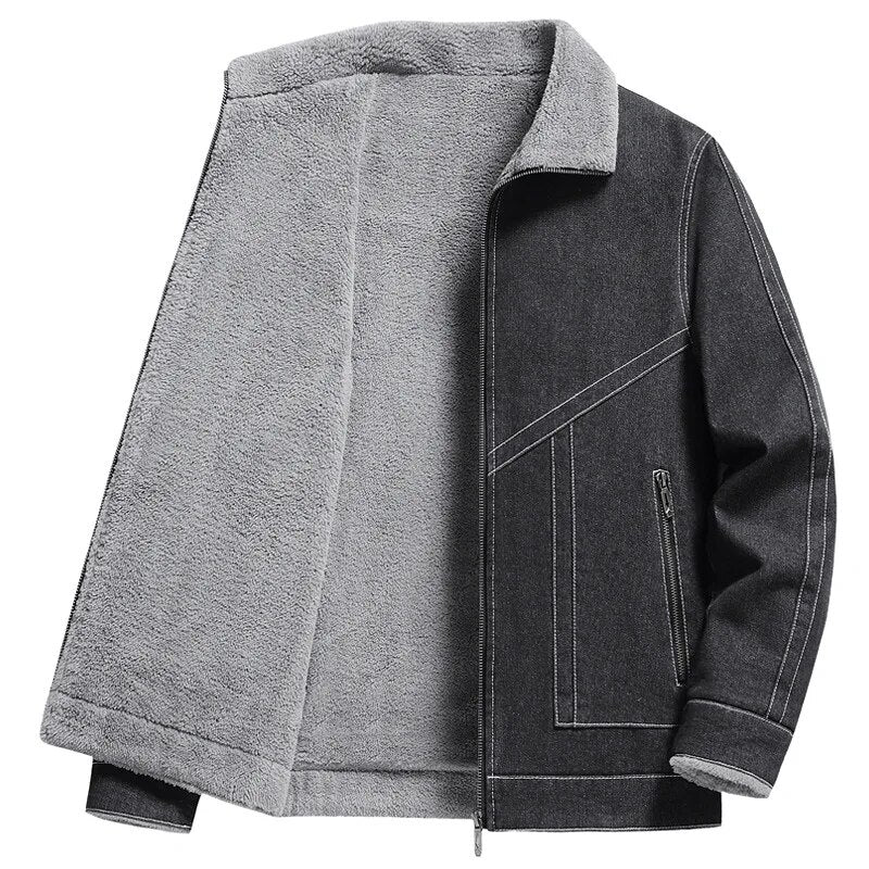 Vincent - Heritage Sherpa-Futter Denimjacke für Männer