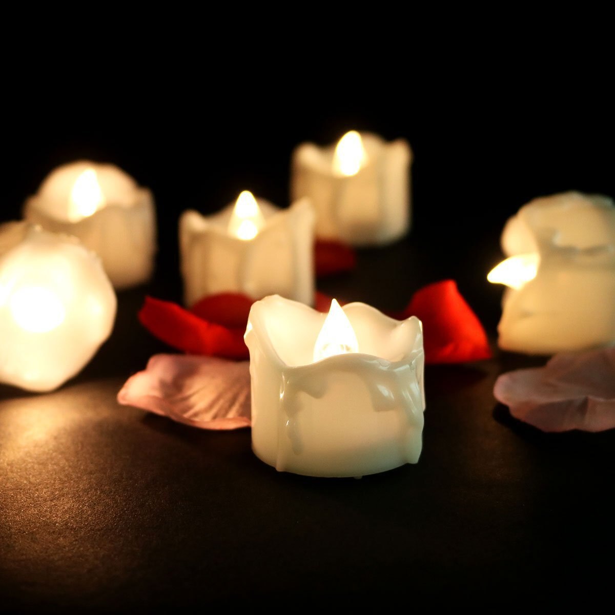 GlowEase LED Teelichter mit Fernbedienung