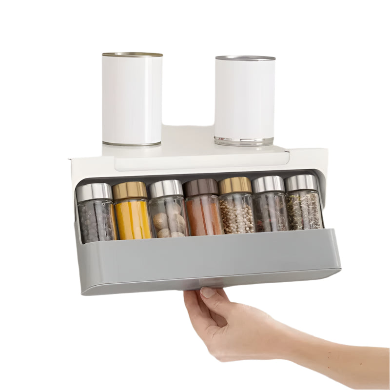 StickRack Selbstklebender Kräuterorganisator – Schlanke Küchenaufbewahrungslösung