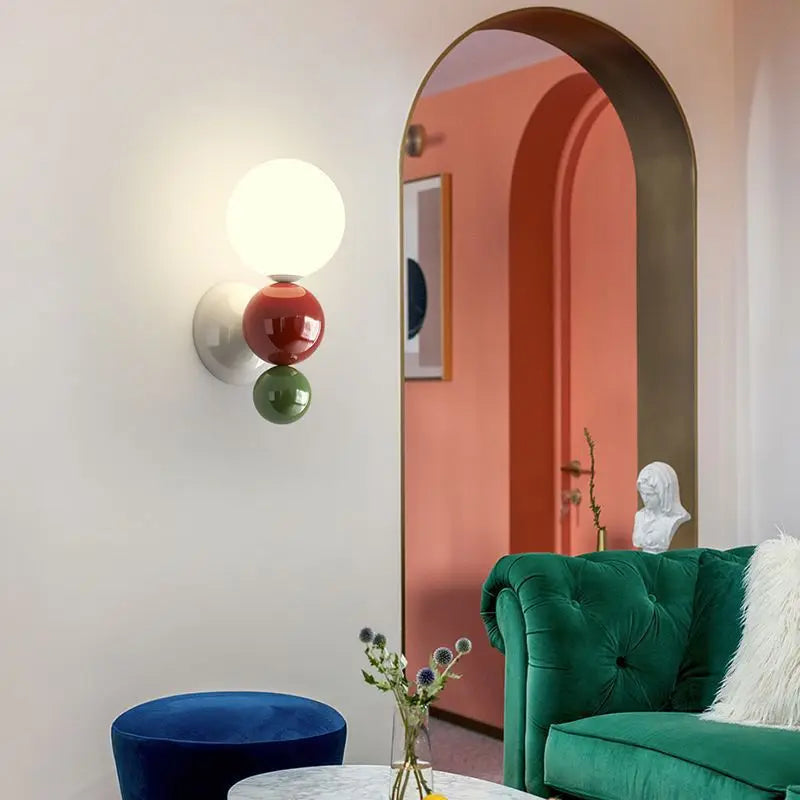 BubbleGlow – Moderne sphärische Wandleuchte
