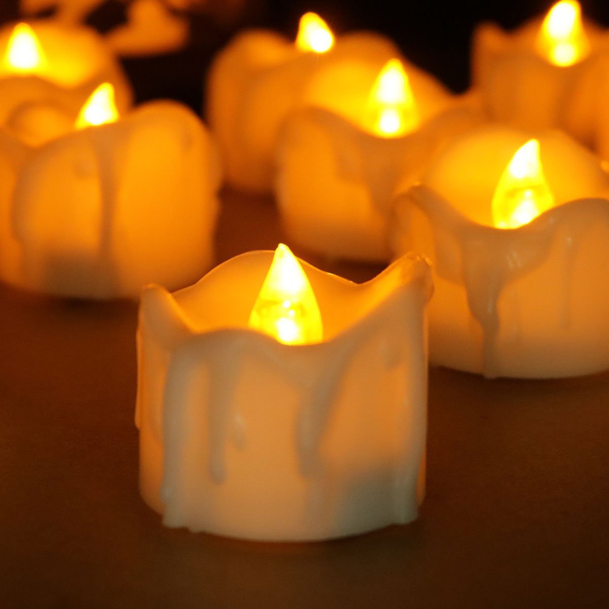 GlowEase LED Teelichter mit Fernbedienung