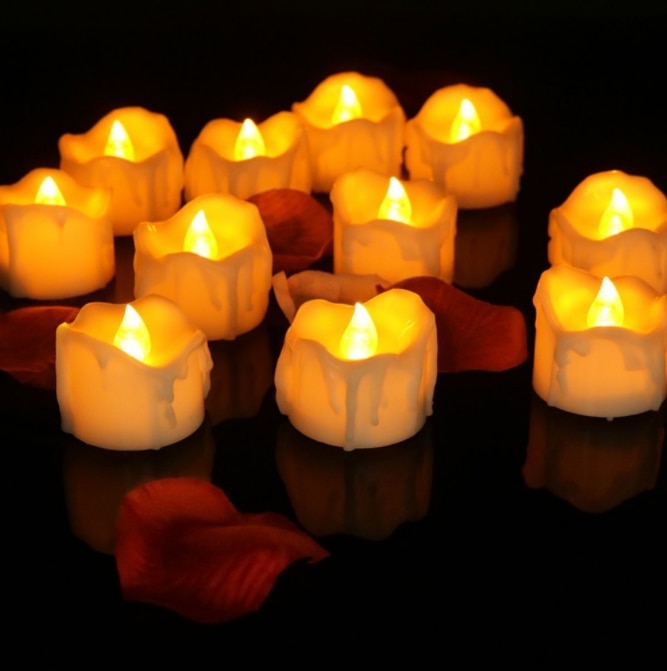GlowEase LED Teelichter mit Fernbedienung