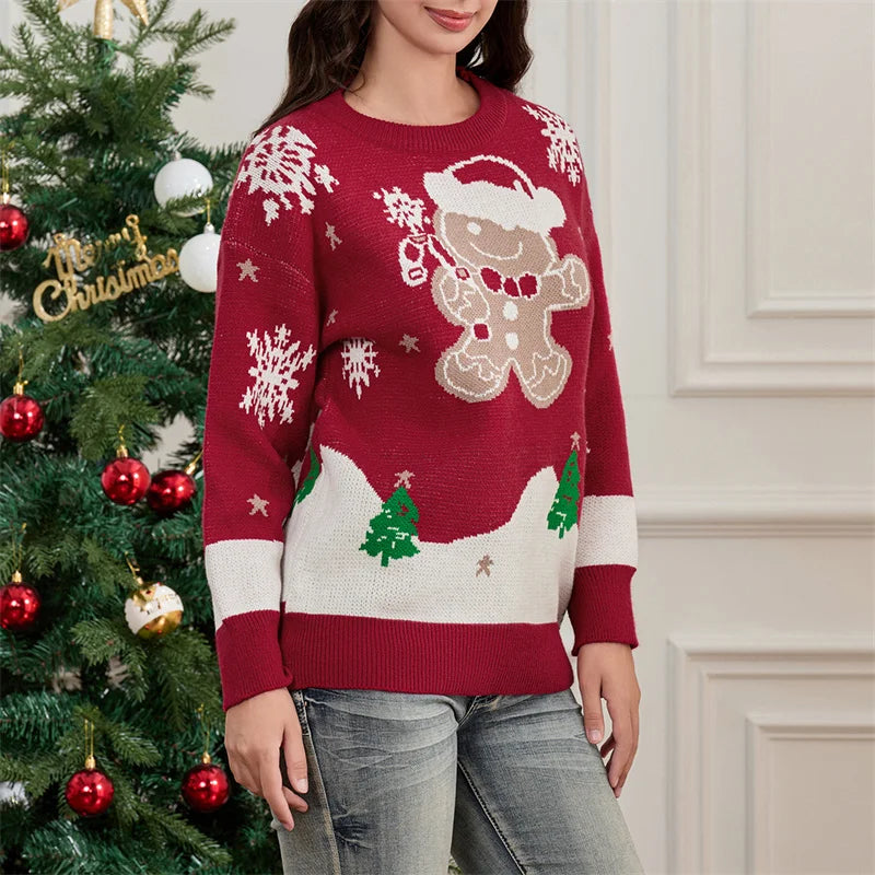 Ella-Pullover mit Lebkuchen-Print