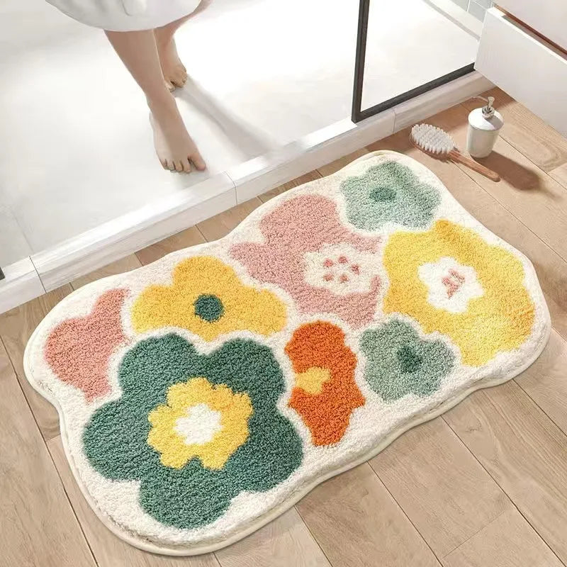 Blomstebløv rutschfeste Badezimmermatte