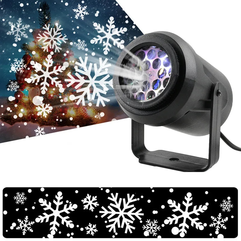 SnowFlare LED-Schneeflockenprojektor für festliche Atmosphäre