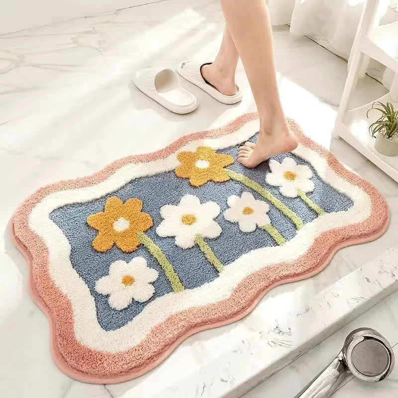 Blomstebløv rutschfeste Badezimmermatte