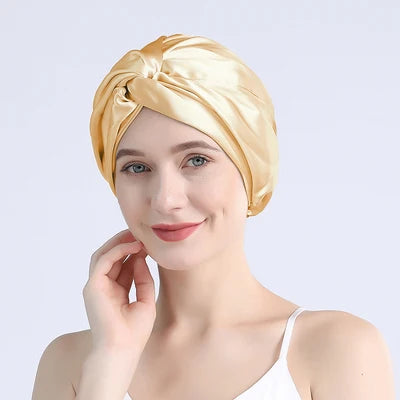 Josephine - Luxuriöse Satin-Dreh-Turban-Haarverpackung