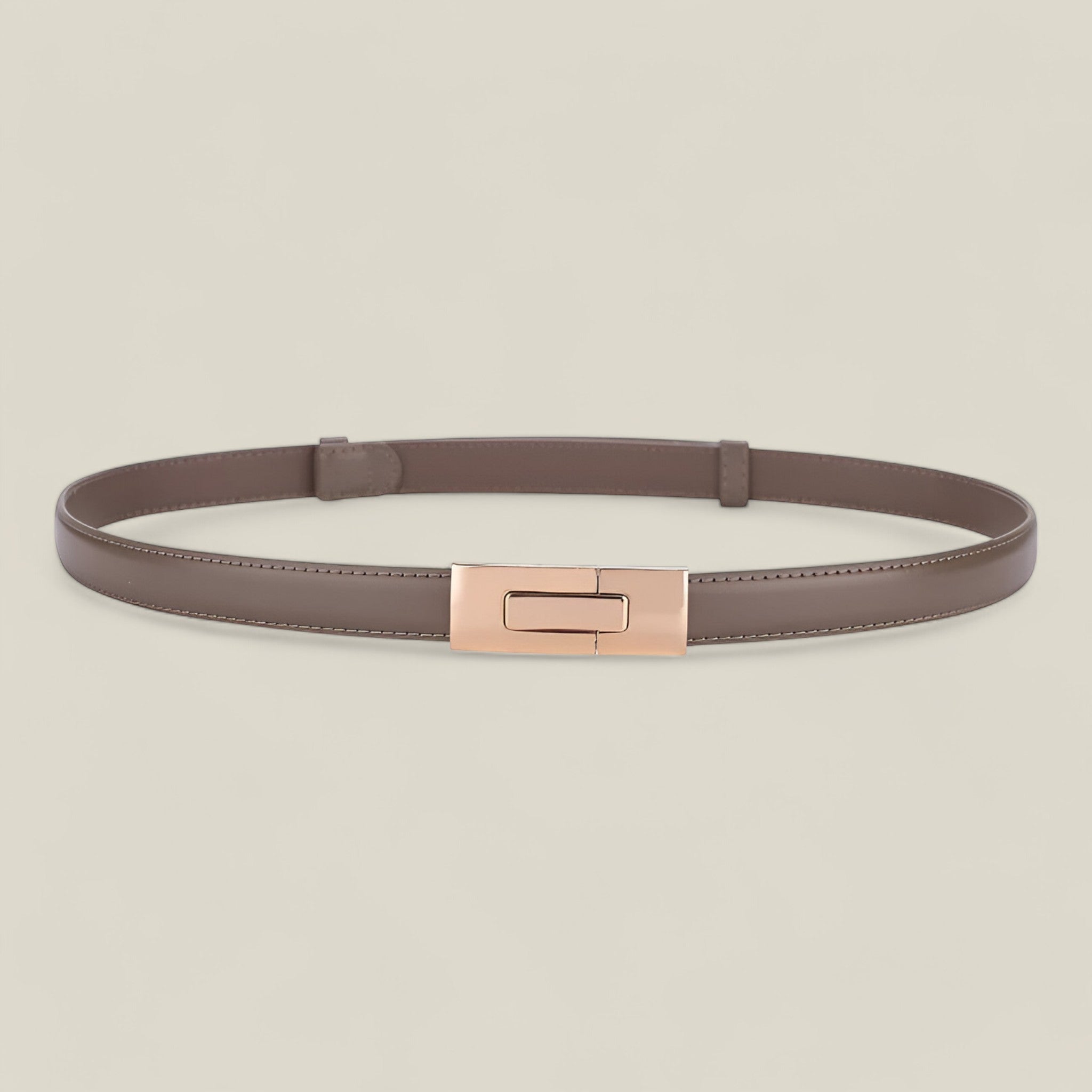 Sophia Slim Lederbelt mit goldener Schnalle