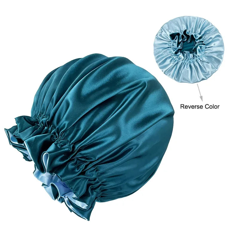 Helen - Stilvolle Satin Schlafhaube