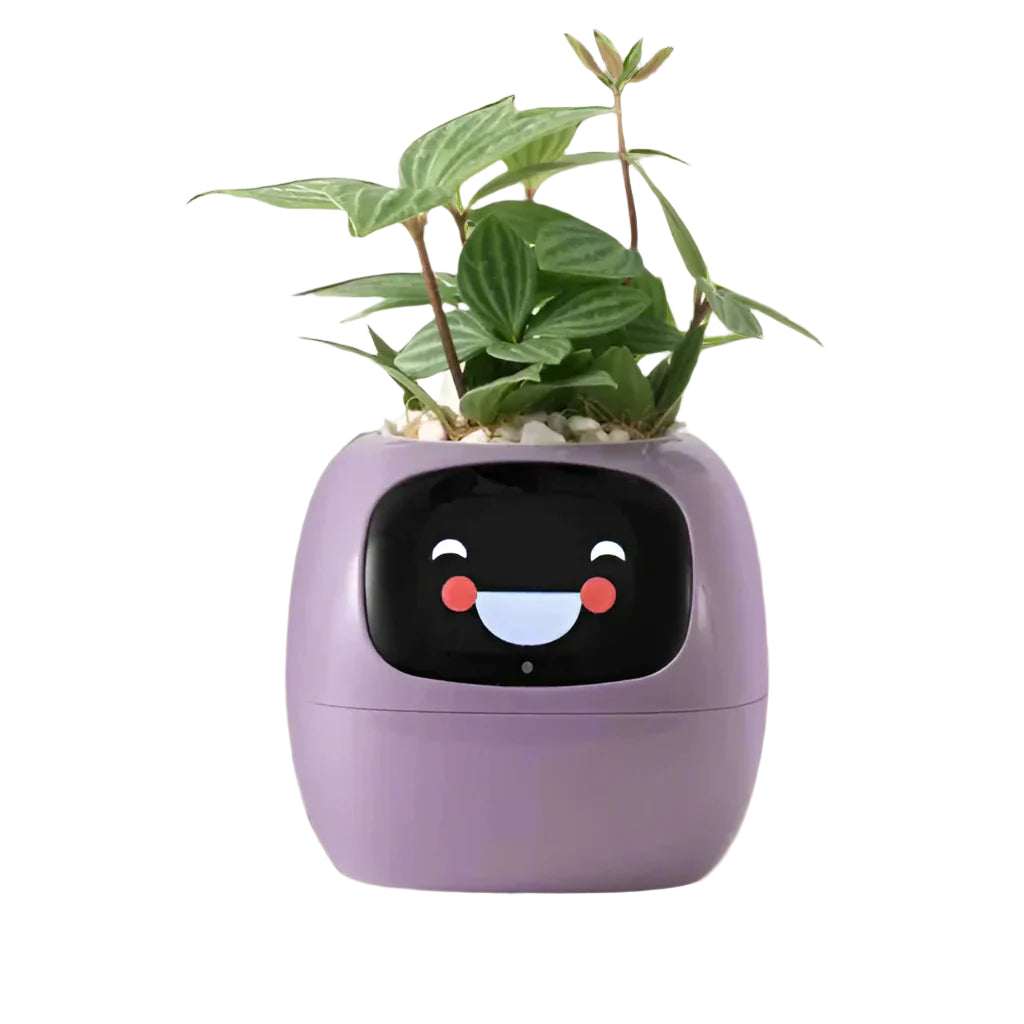 PlantPal Intelligenter interaktiver Topf – KI-gesteuerter Topf mit animiertem Display und Umweltsensoren