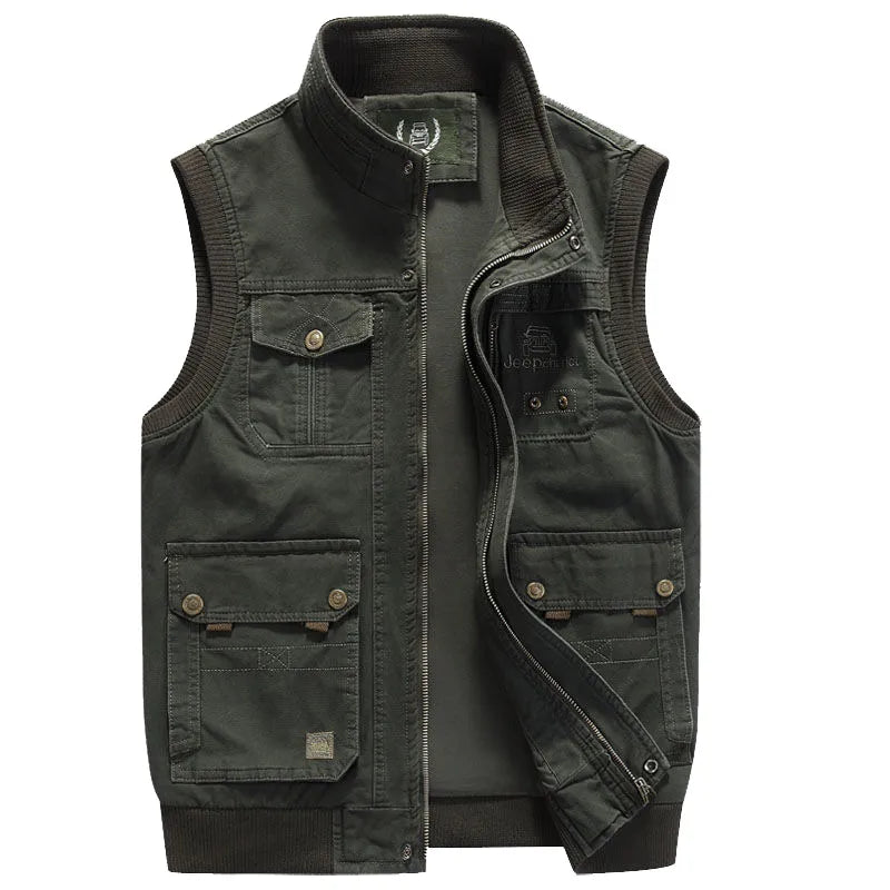 Martin - Herren Utility ärmellose Jacke mit Multi-Taschen-Design