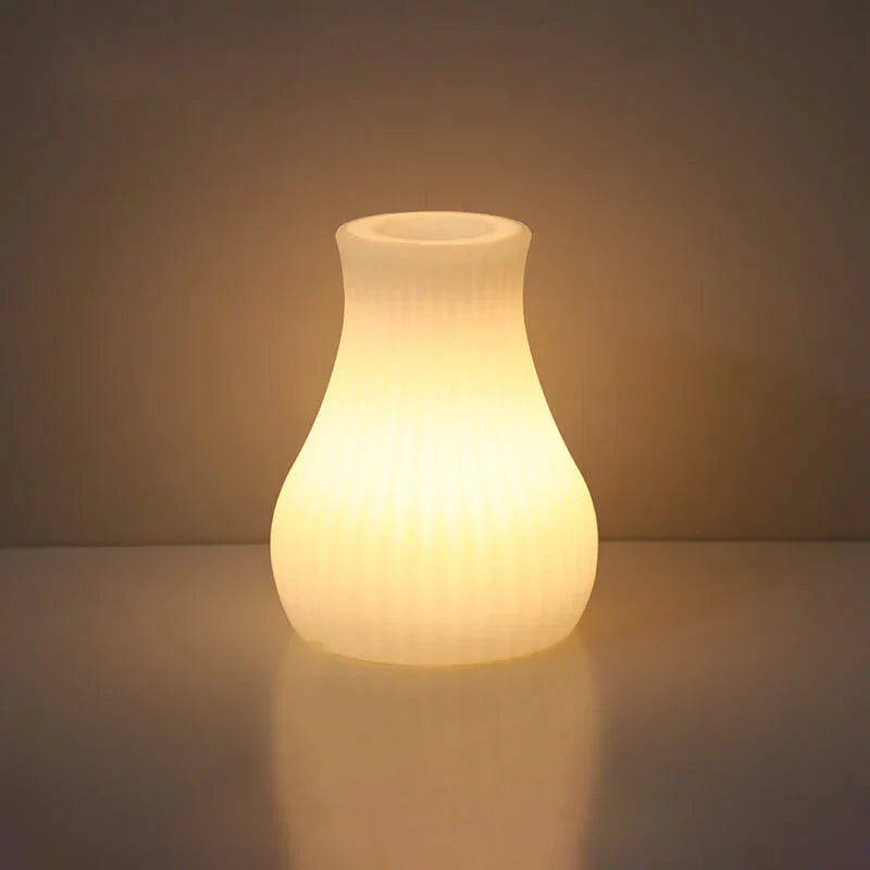 GeoLys LED Tischlampe – Geometrisches Design mit Fernbedienung